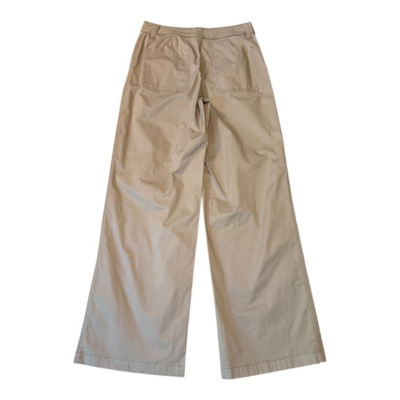 NWOT BP Wide Leg Cropped Pants High Waist Casual Khaki Trousers Size 6 (28) - Picture 2 of 6